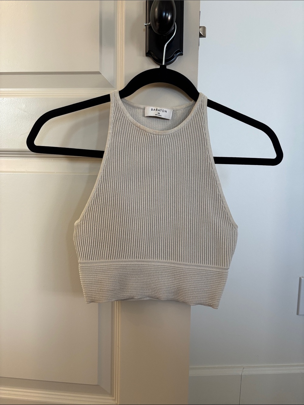 Aritzia Babaton Ribbed Crop Top XS